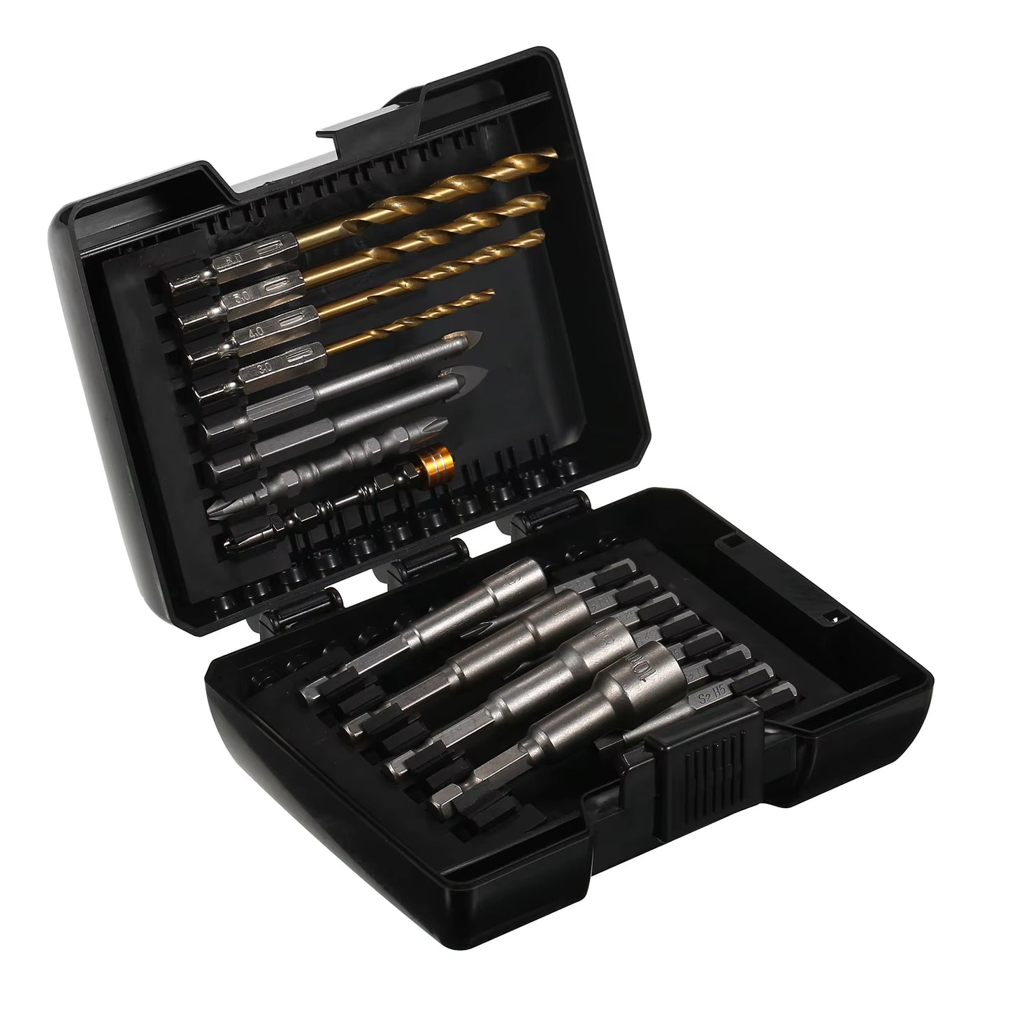 45PCS Drill Bit Set Screwdriver Bit Set Impact Driver Bit Set for Wood, Metal, Steel and Security Screwdriver Bits for Power Too