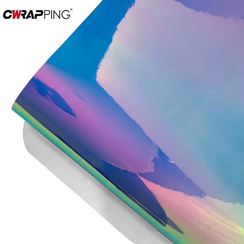 Motorcycle Sticker Rainbow Laser Plating Vinyl Film Body Protection Decorate Vinyl Stickers for Motorcycle Car Accessories