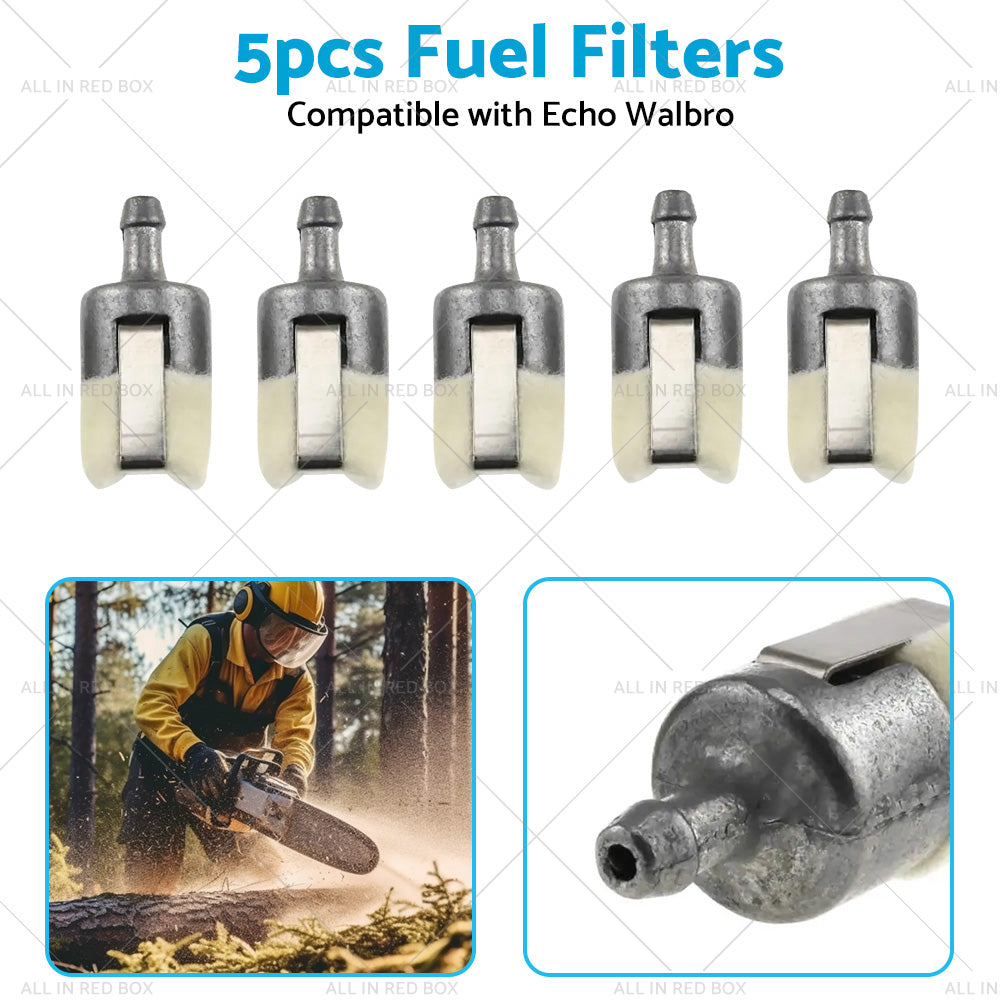 5PCS Fuel Filter Suitable for Homelite Echo Husqvarna Stihl Pouland Chainsaw