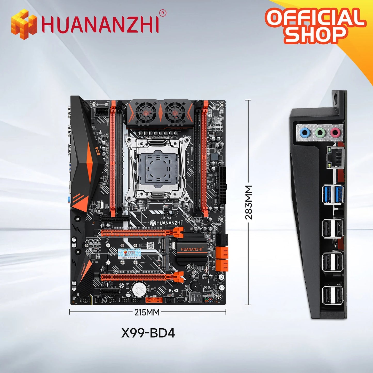 X99 BD4 LGA 2011-3 XEON X99 Motherboard Supports Intel E5 2640 2666 2670 2696 2678 V3 V4 DDR4 RECC NON-ECC NVME NGFF