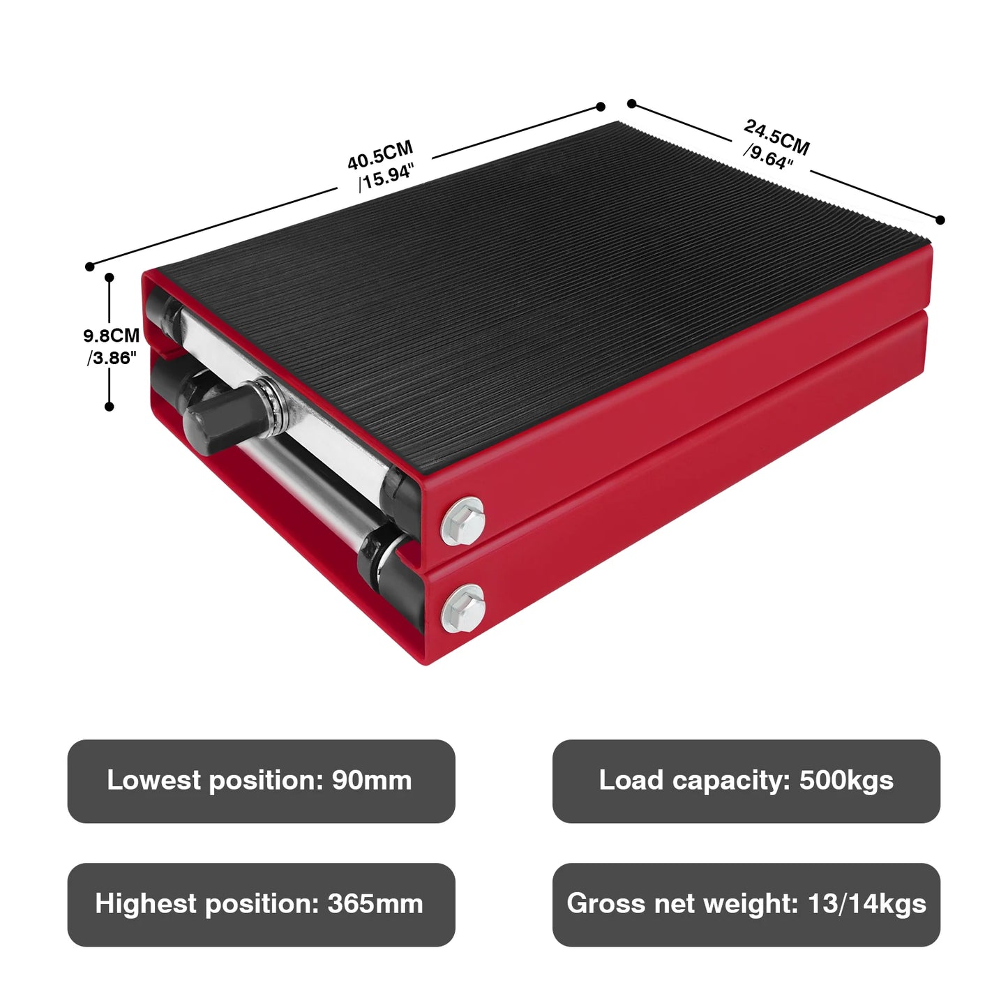 1100LBS Motorcycle Jack Center Scissor Lift Motorcycle Repair Lift Jack with Wide Deck&Handle,Heavy Duty Motorcycle Repair Tool