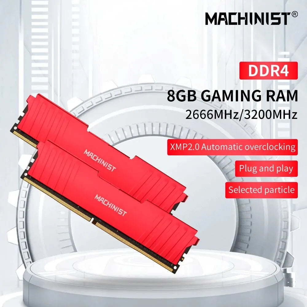 DDR4 RAM 8GB 16GB 2666Hmz 3200Mhz Desktop Memory with Heat Sink DDR4 RAM PC DIMM for All Motherboards