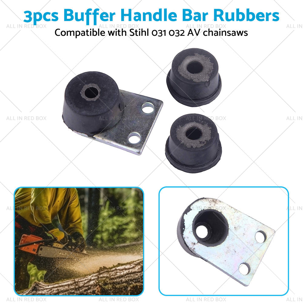3PCS Buffer Handle Bar Rubber Suitable for Stihl 031 032 AV Chainsaw