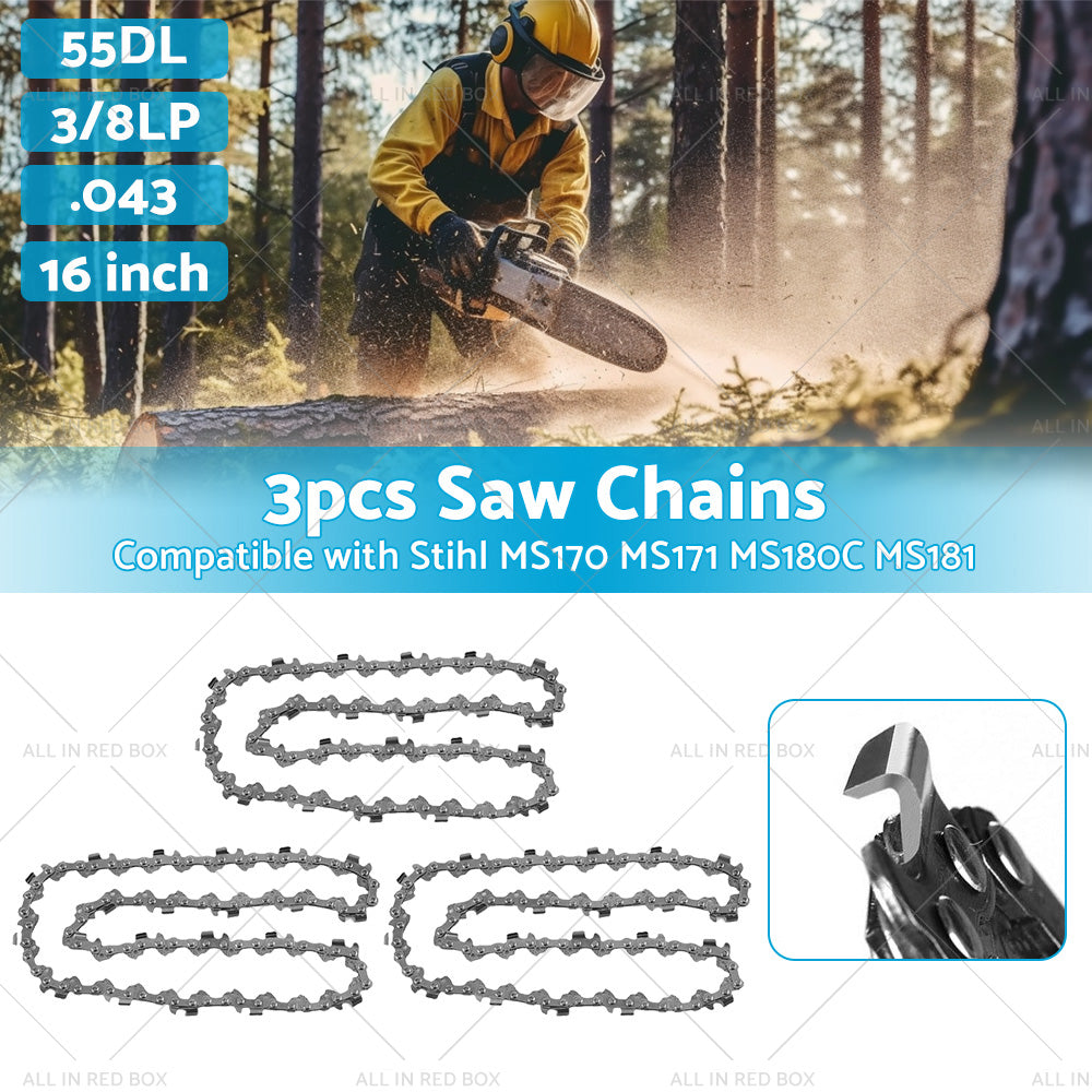 Chainsaw Chain 16inch 55DL 3 8 LP. 043 Suitable For STIHL MS170 MS171 MS180C MS181