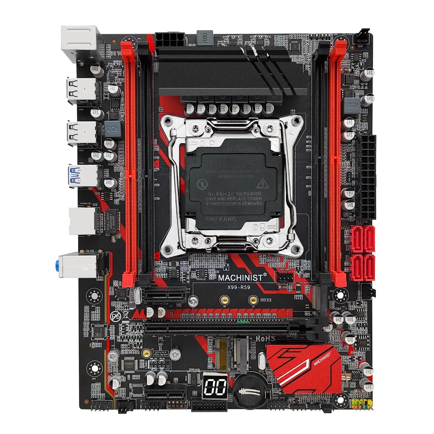 E5 RS9 X99 Motherboard Support Xeon E5 V3 V4 LGA 2011-3 CPU Processor DDR4 RAM Four Channel and SATA PCI-E M.2 Slot