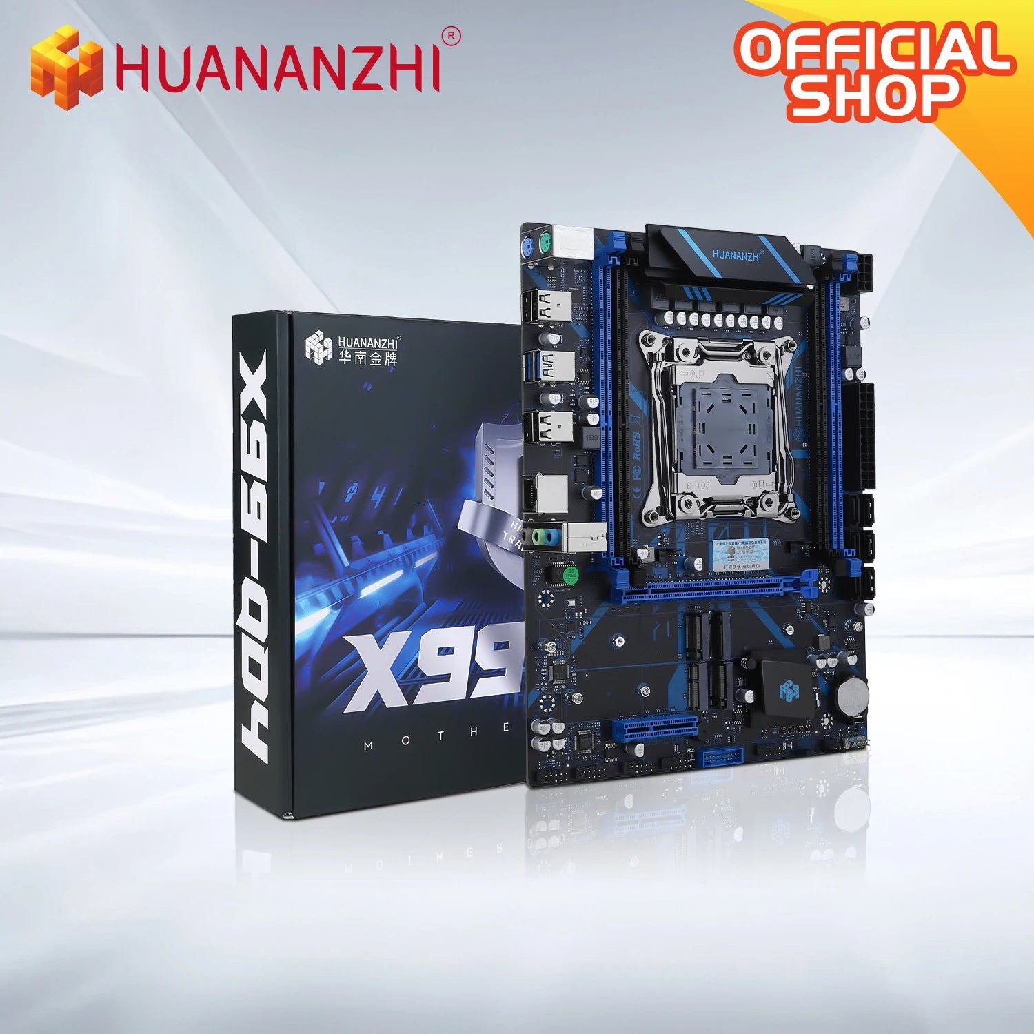 X99 QD4 LGA 2011-3 XEON X99 Motherboard Intel E5 2640 2666 2670 2696 V3 V4 Support DDR4 RECC NON-ECC Memory NVME SATA