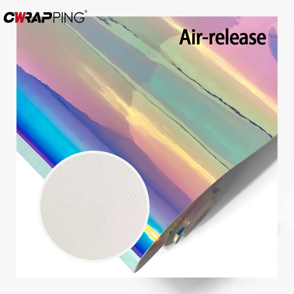 Motorcycle Sticker Rainbow Laser Plating Vinyl Film Body Protection Decorate Vinyl Stickers for Motorcycle Car Accessories