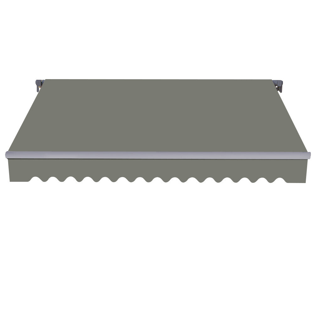 2X1.5M Patio Awning Manual Garden Canopy Sun Shade Retractable Shelter Grey UK