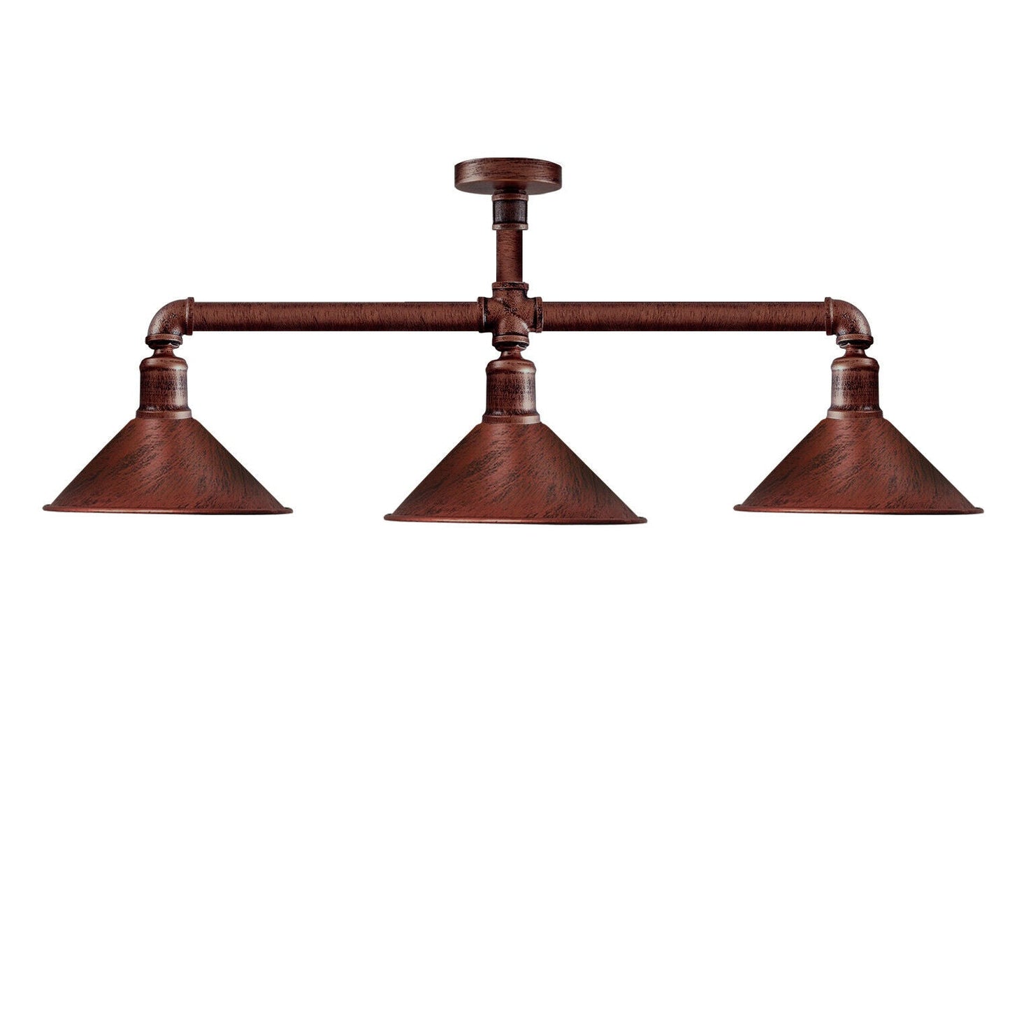 Ceiling Light Retro Vintage Industrial Flush Mount Rustic Red Pipe Light Ceiling Light E27~3591