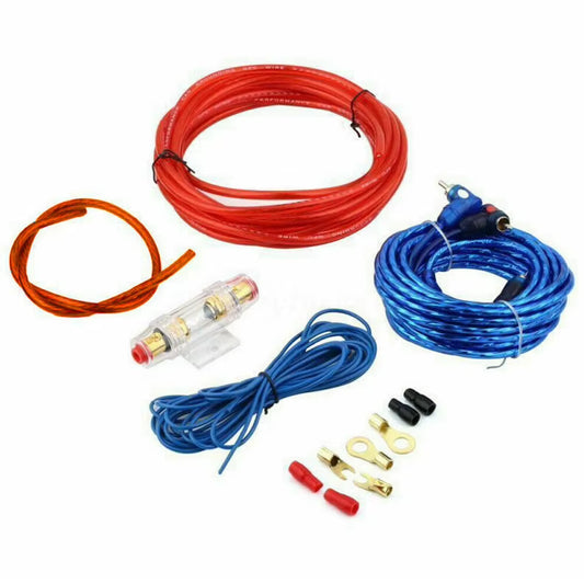1500W Car Power Amplifier Wiring Kit Audio Subwoofer AMP RCA Power Cable Fuse Kit Car Audio Wire Wiring