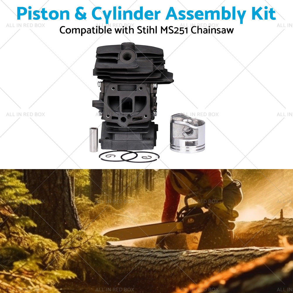 Piston  and  Cylinder Kit 44mm 1143 020 1207 Suitable For Stihl MS251 Chainsaw