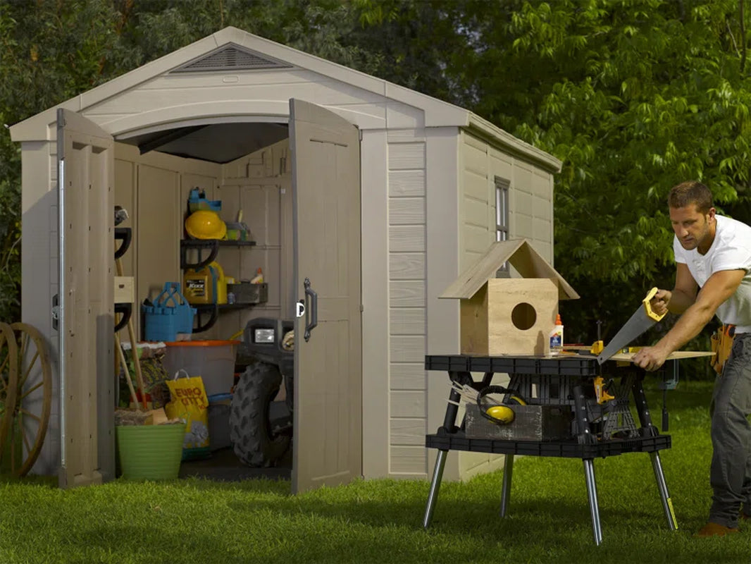 Factor 8 Ft. W X 11 Ft. D Apex Outdoor Garden Shed