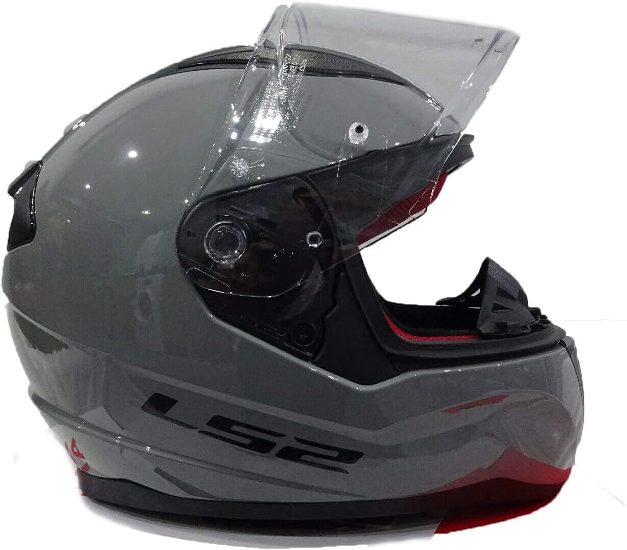 Full Face Motorcycle Helmet Motorbike Racing Sports Crash Helmet Nardo Grey with FREE Dark Visor