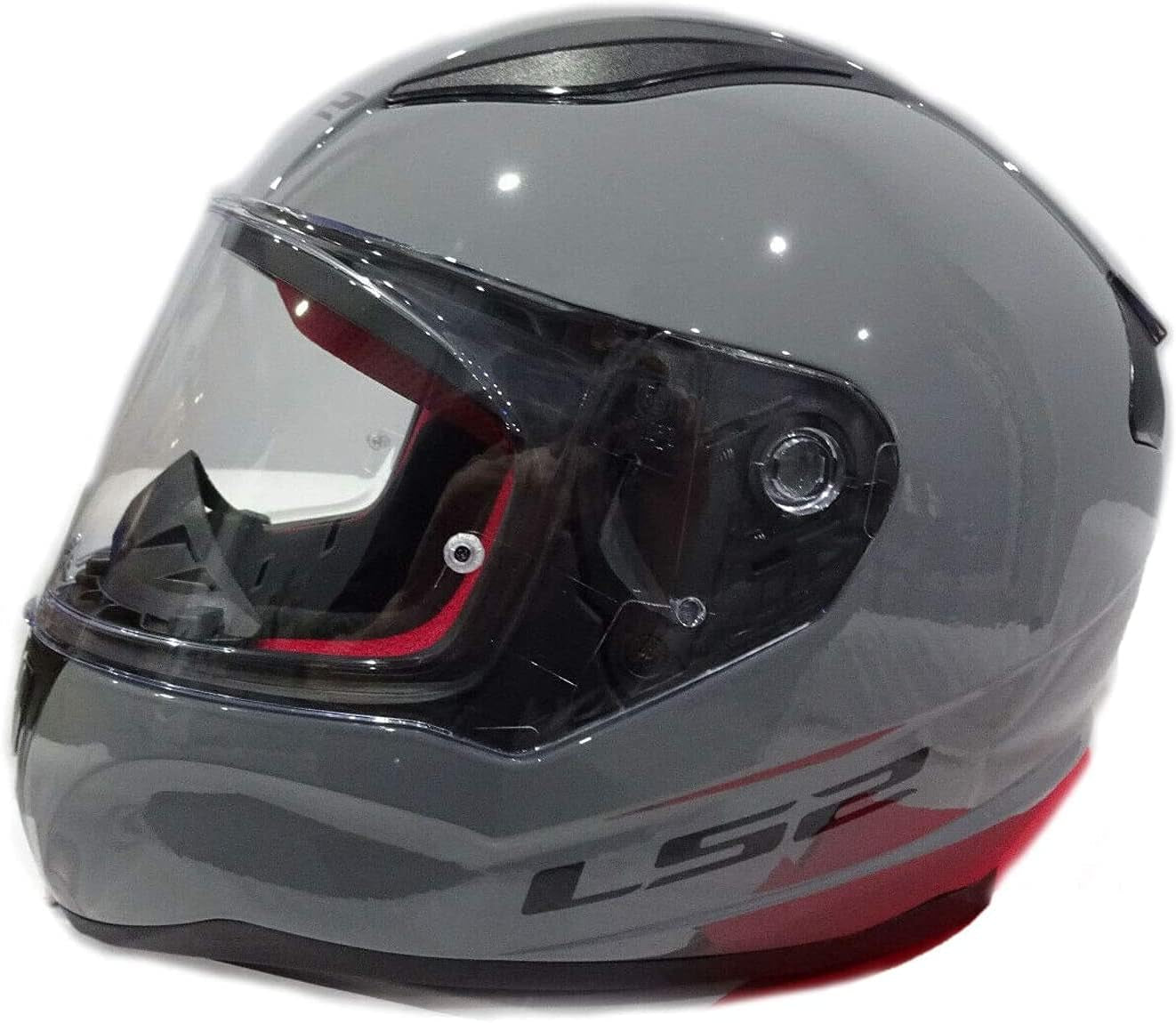 Full Face Motorcycle Helmet Motorbike Racing Sports Crash Helmet Nardo Grey with FREE Dark Visor