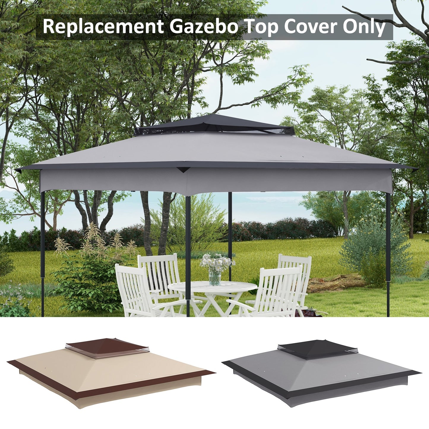 3.25Mx3.25M Pop up Gazebo Roof Replacement, 30+ UV Protection