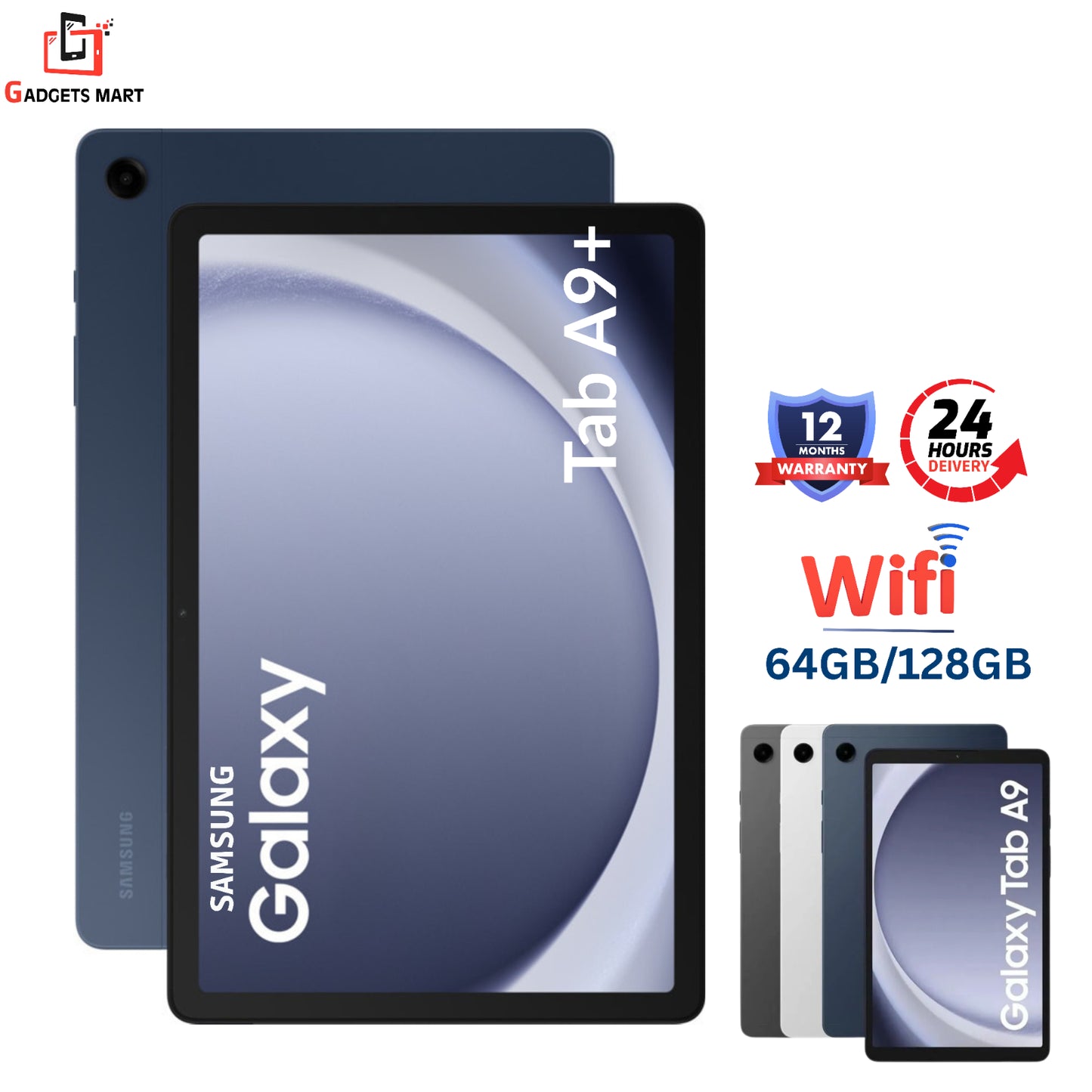 New Samsung Galaxy Tab A9+ plus 11"Inch Wifi-64Gb-128G