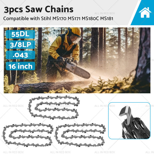 Chainsaw Chain 16inch 55DL 3 8 LP. 043 Suitable For STIHL MS170 MS171 MS180C MS181