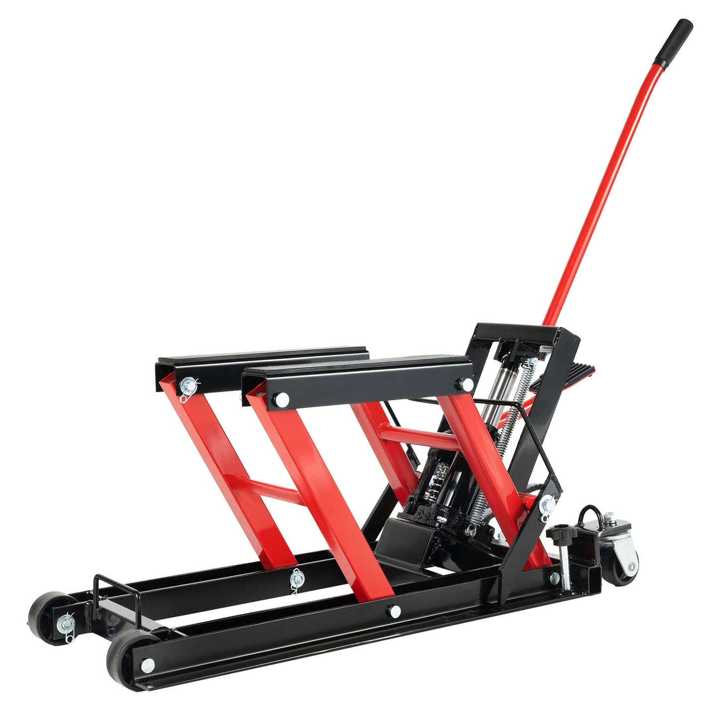 Motorcycle Hydraulic Lift 680Kg/1500Lbs Load Capacity Motorcycle Repair Hydraulic Parking Rack for Garage
