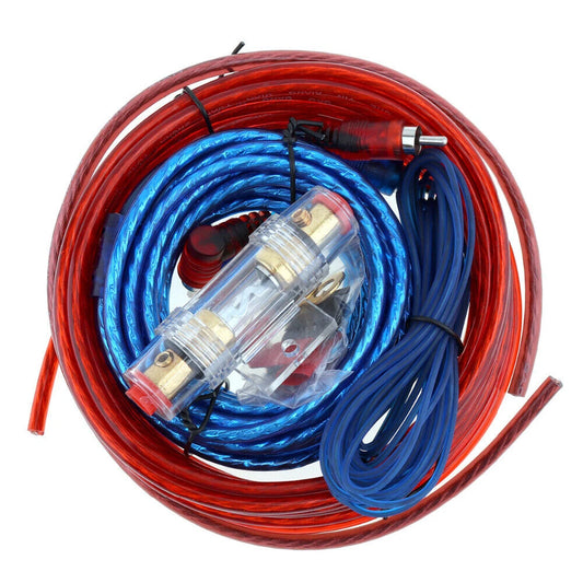 1500W Audio Speakers Wiring Kit 8GA Car Subwoofer Cable 60 AMP Fuse Holder Speaker Installation Wires 18GA for Car Modification