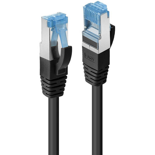 Lindy 47414 hálózati kábel Fekete 2 M Cat6a S/FTP (S-STP) (47414)