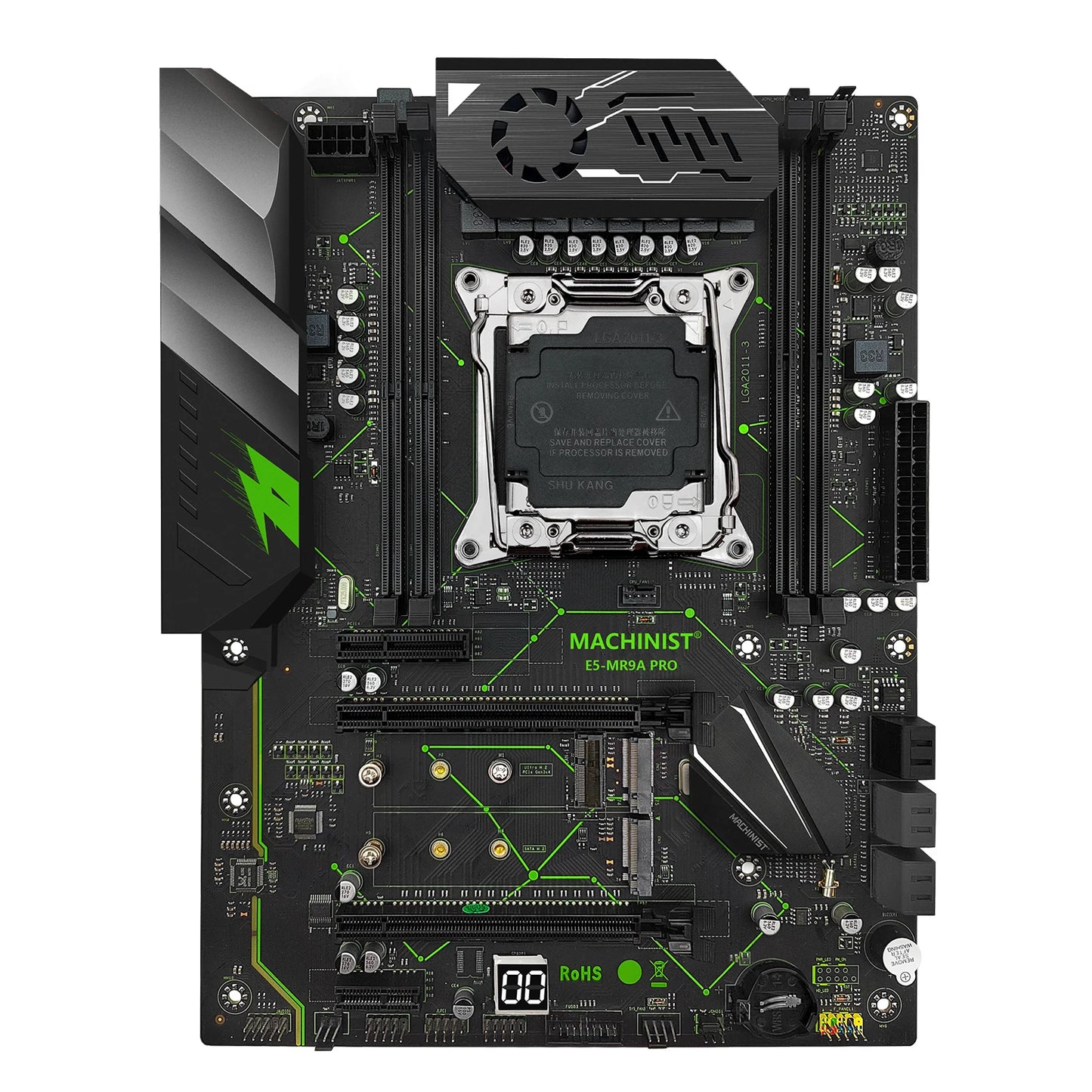 MR9A PRO Motherboard Support LGA 2011-3 Xeon E5 V3 V4 CPU Processor DDR4 RAM Four Channel Memory NVME M.2 USB 2.0 ATX