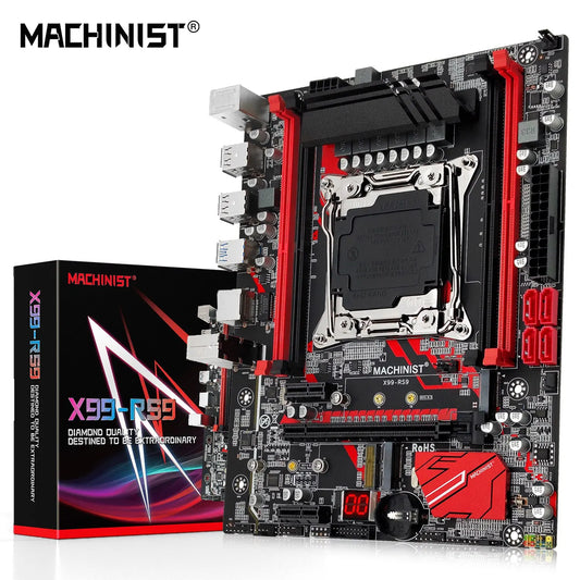 RS9 X99 Motherboard Support Xeon E5 V3 V4 LGA 2011-3 CPU Processor DDR4 RAM Four Channel and SATA PCI-E M.2 Slot