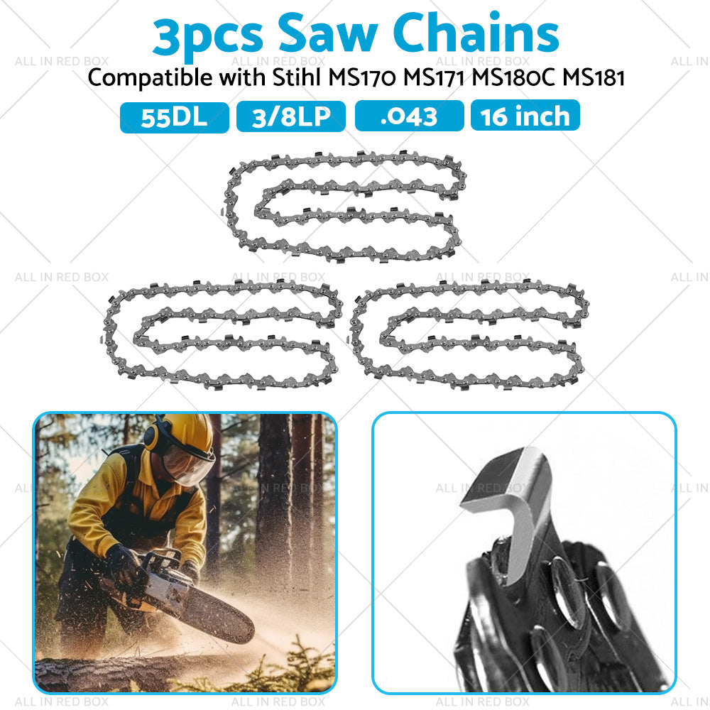 Chainsaw Chain 16inch 55DL 3 8 LP. 043 Suitable For STIHL MS170 MS171 MS180C MS181