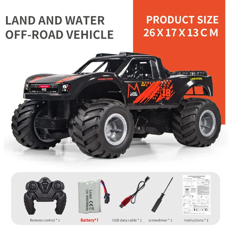 All-Terrain JJRC Q156 4WD Amphibious Stunt RC Car