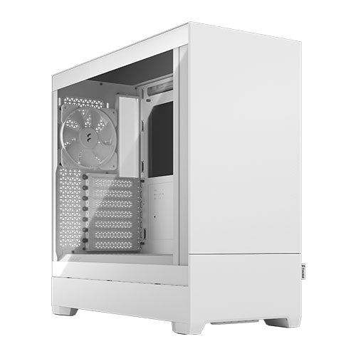 Fractal Design Pop Silent (White TG) Gaming Case w/ Clear Glass Window, ATX, Sound-Damping & Steel Foam, 3 Fans-0