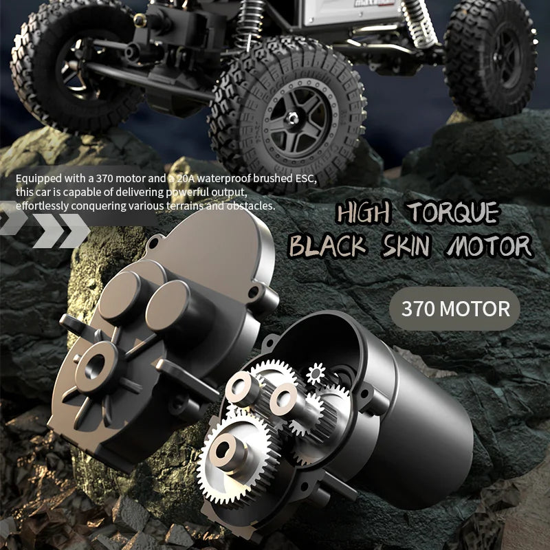 High-Speed LED Off-Road RC Climbing Car for Kids