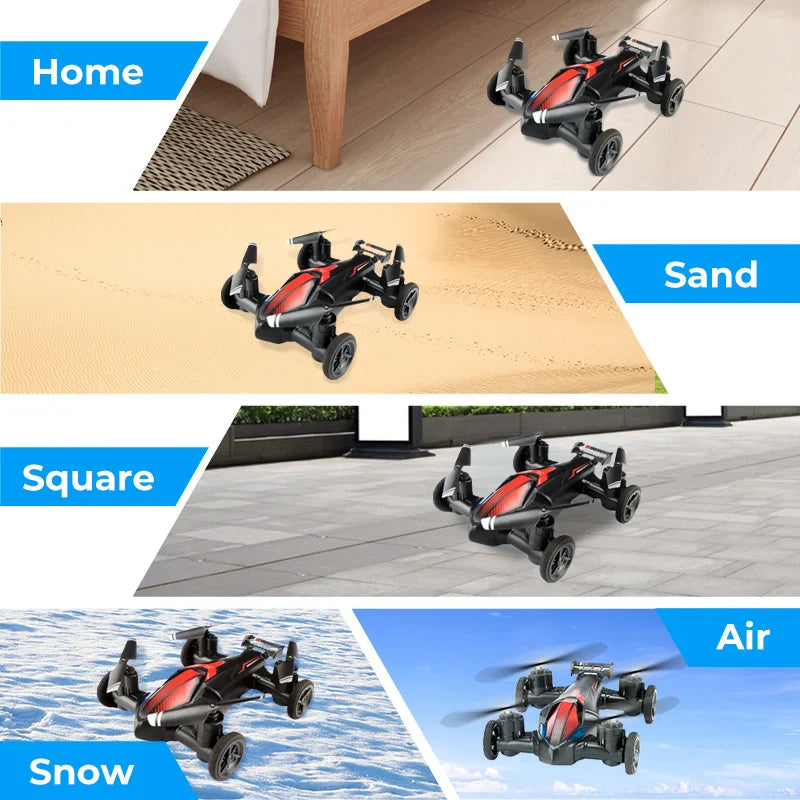 JJRC Dual-Mode Mini Drone & RC Car - Tumbling Fun