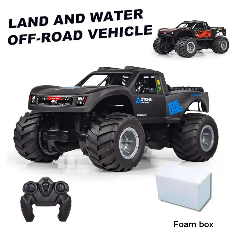 JJRC Q156 4WD Amphibious Stunt RC Car - Waterproof Fun