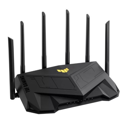 Asus (TUF-AX6000) TUF Gaming AX6000 Dual Band Wi-Fi 6 Gaming Router, Gaming Port, 2x 2.5G Ports, USB, AiMesh, AiProtection Pro, RGB-0