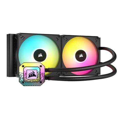 Corsair iCUE H115i ELITE CAPELLIX XT 280mm RGB Liquid CPU Cooler, AF140 RGB ELITE Fans, 33 LED Pump Head, iCUE Controller Included, Black *DAMAGED BOX*
