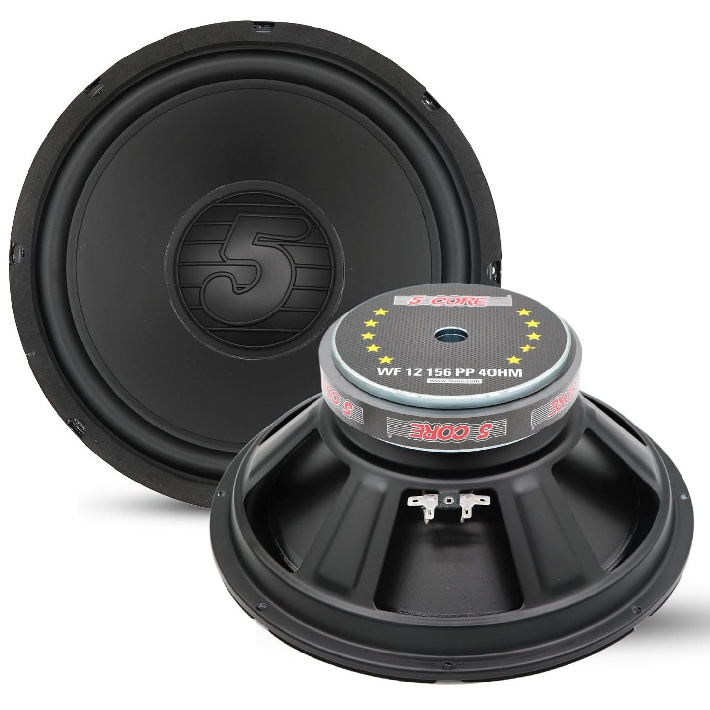 5 Core 12 Inch Woofer 400W Car Subwoofer 4Ohm Replacement Deep Sub w Poly Cone