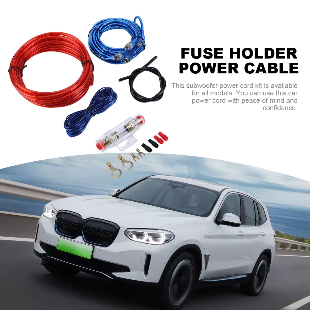 2000/1500W Speaker Installation Wires 18GA Car Power Amplifier Wiring Kit RCA Power Cable for Car Modification Vehicle Parts