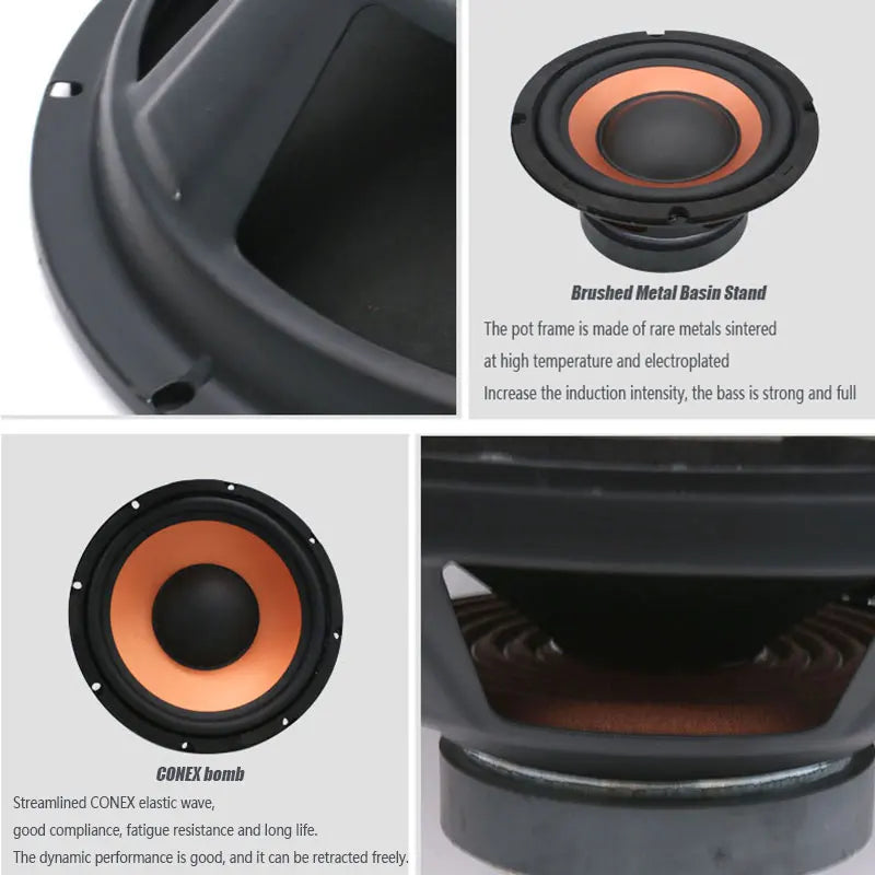 1Pc 6.5 Inch/8Inch/10Inch Car Bass Woofer Speaker 350W/600W/850W High Powered Core 4 Ohm for Car Stereo Refit