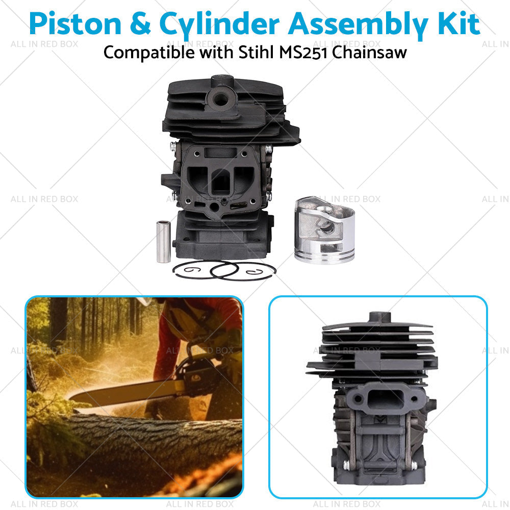 Piston  and  Cylinder Kit 44mm 1143 020 1207 Suitable For Stihl MS251 Chainsaw