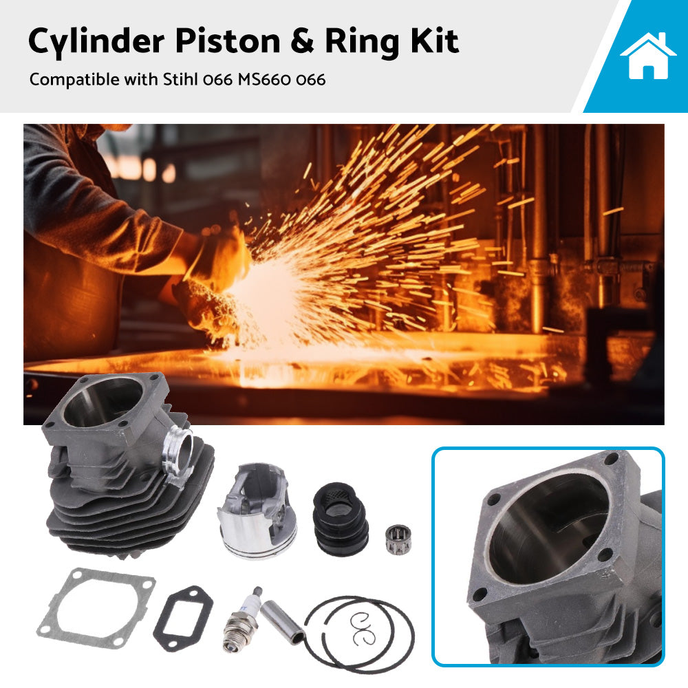 Suitable For Stihl 066 MS660 066 Chainsaw Parts 56mm Cylinder Piston  and  Ring Kit