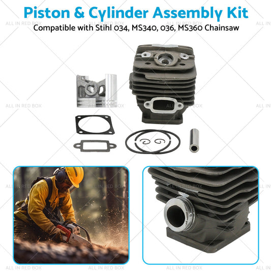Piston  and  Cylinder Assembly Kit Suitable for Stihl 034 036 MS360 Chainsaw 48mm