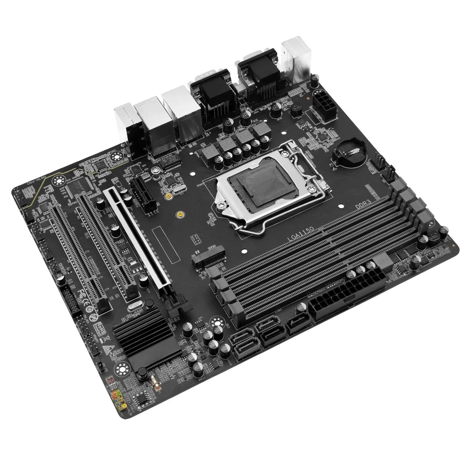 H97M PRO Motherboard Support LGA 1150 Intel Core I3 I5 I7 E3 CPU DDR3 RAM SATA3.0 USB3.0 NVME NGFF M.2 M-ATX