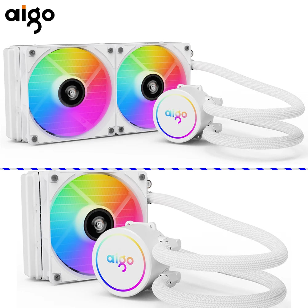 Water Cooler CPU Cooling Computer RGB Water Cooling Heatsink Integrated CPU Cooler Fan Radiator LGA 1700/1151/2011/AM3+/AM4