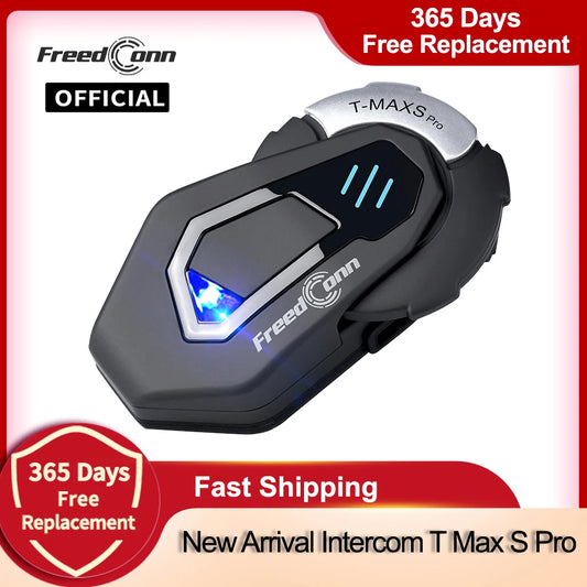 New  Motorcycle Helmet Headset Intercom Bluetooth Music FM Waterproof Moto Helmet Headphones Intercumonicators Earphone