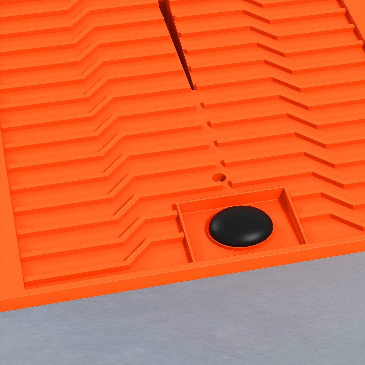 DURHAND Heavy Duty 5 Ton Plastic Garage Workshop Car Service Ramp Lifting Automotive Vehicle Portable in Orange