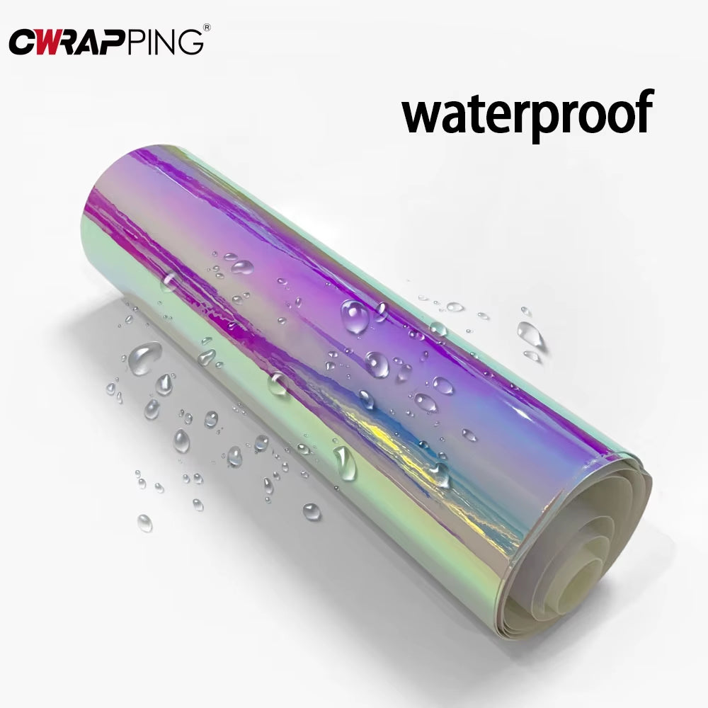 Motorcycle Sticker Rainbow Laser Plating Vinyl Film Body Protection Decorate Vinyl Stickers for Motorcycle Car Accessories